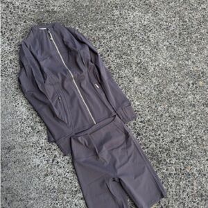 Lululemon Set Charcoal Gray Jumpsuit Romper